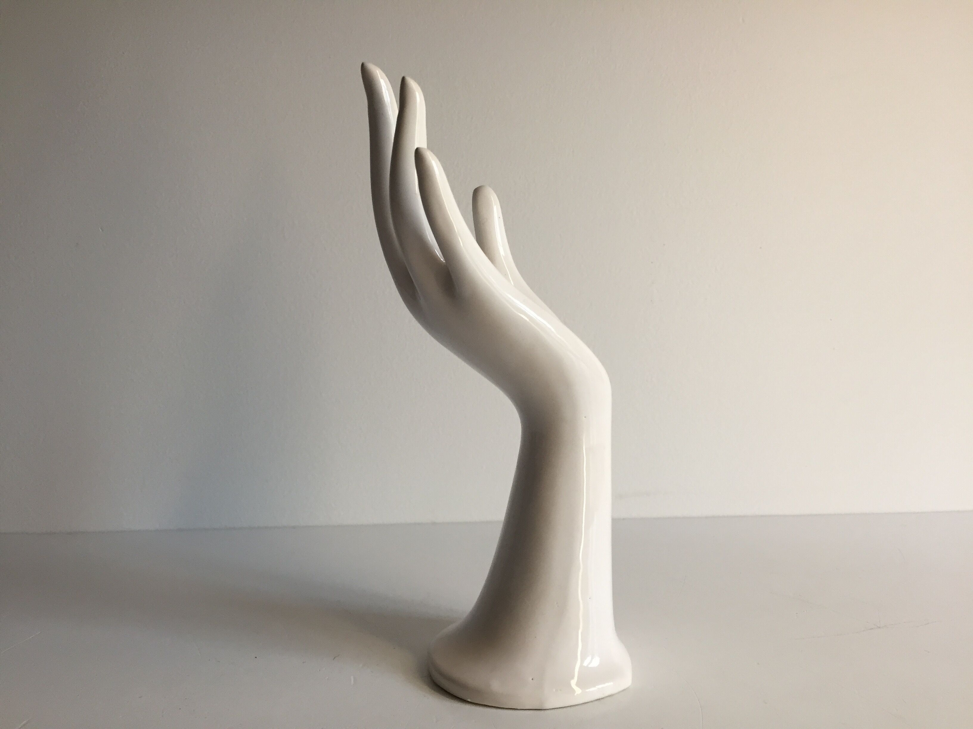 Hand vintage ceramic enamelled