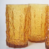Verres ambrés Withefriars Geoffrey baxter