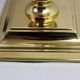 Pied de lampe de style Regence en laiton et plexiglas 1970