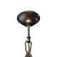 Glass Bowl Pendant Lamp With Marble Motif, 1950s