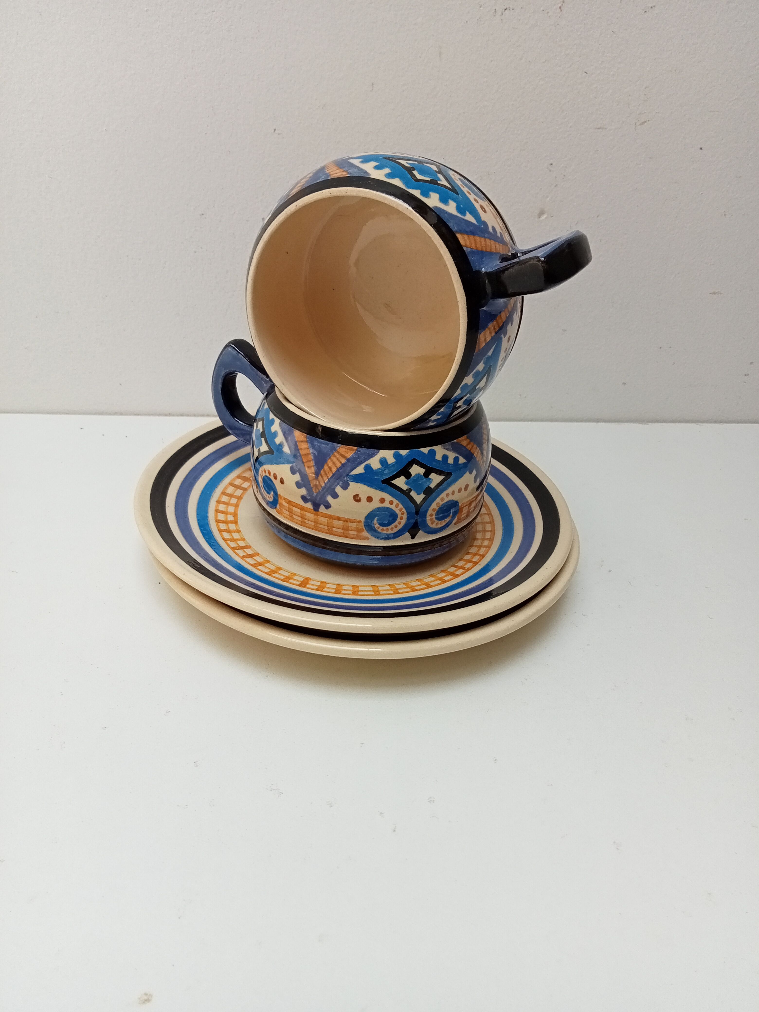 Duo of cups Paul Fouillen Quimper
