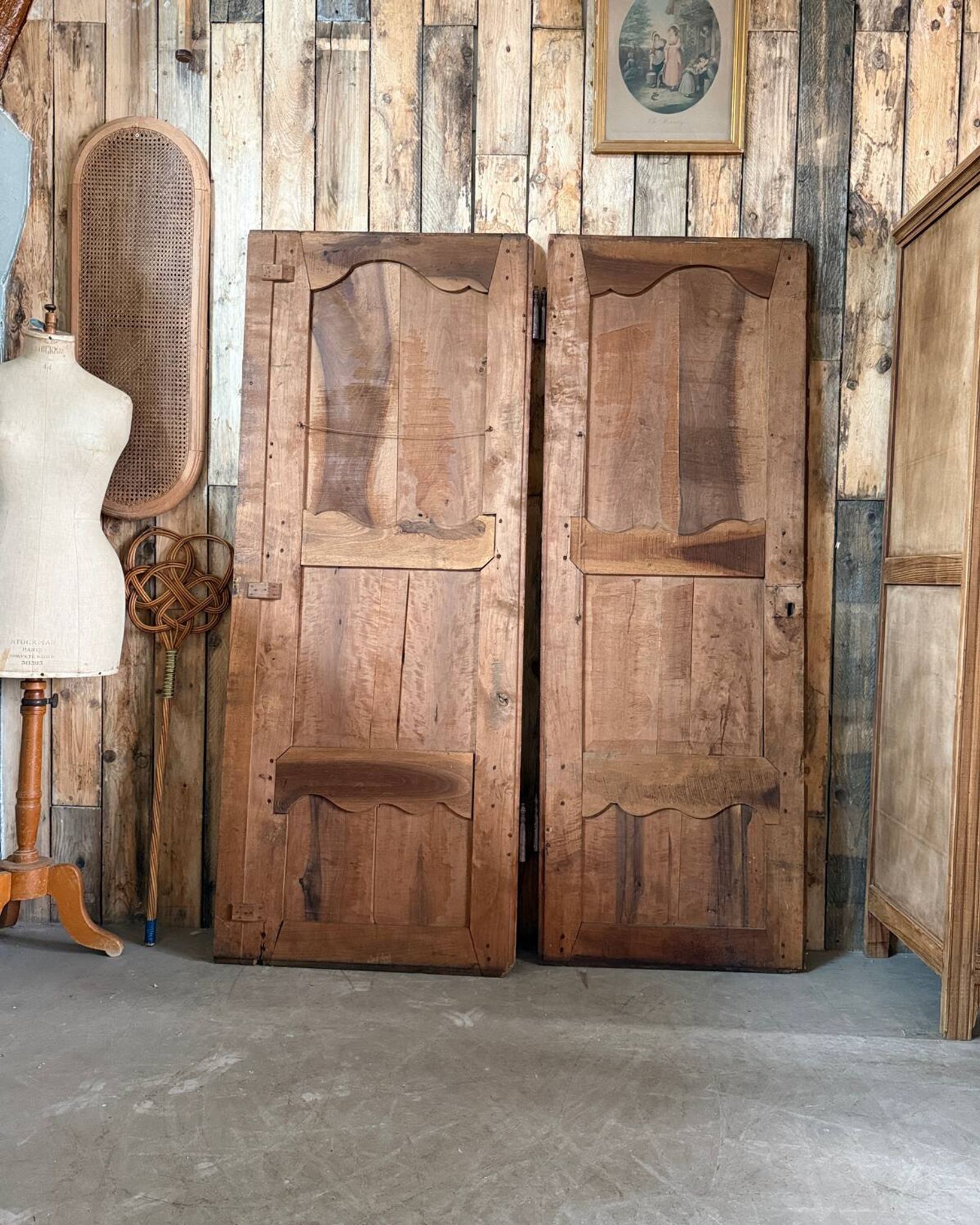 Pair of old wardrobe doors
