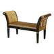 Ancient Chinese bench carved with Geisha in mother-of-pearl and steatite.