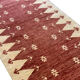 Vintage Afghan Ziegler Rug Handwoven Rust Wool Runner - 77x450cm