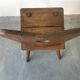 Suite of 6 savoyard solid wood chairs, circa 1950