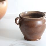 Glazed stoneware jar, antique ceramic