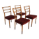 Set de 4 chaises scandinave en hêtre, Treman, Suède, 1960