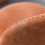 Pair of folding fabric armchairs from the 1970s, vintage modernism