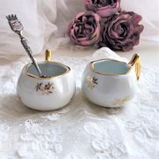 Pair of Luxury porcelain salt salers from France