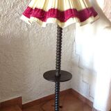 Lampadaire en bois tourné dans l'esprit de Charles Dudouyt / style art déco