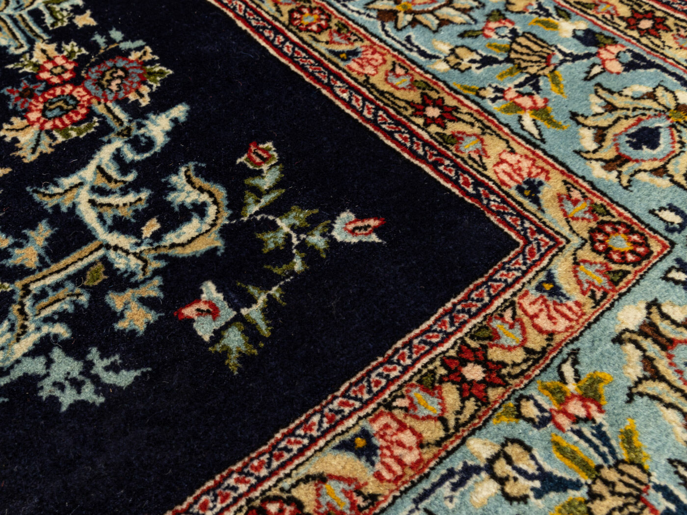 1960s ghom carpet, 136 x 209 cm