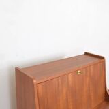 Mid-Century Danish Teak Secretary by Gunnar Nielsen for Tibergaard, 1960s.