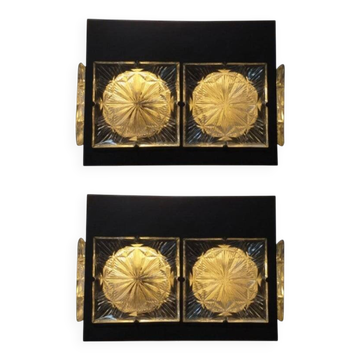Pair of Midcentury Wall Lamps Napako, Josef Hurka, 1970s