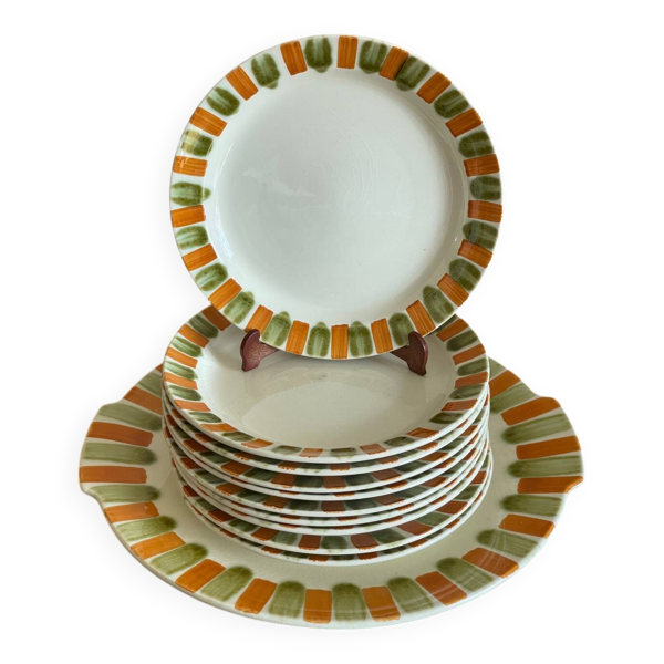 Assiettes à dessert Gien