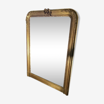 Louis Philippe Mirror with floral decoration 103x143cm