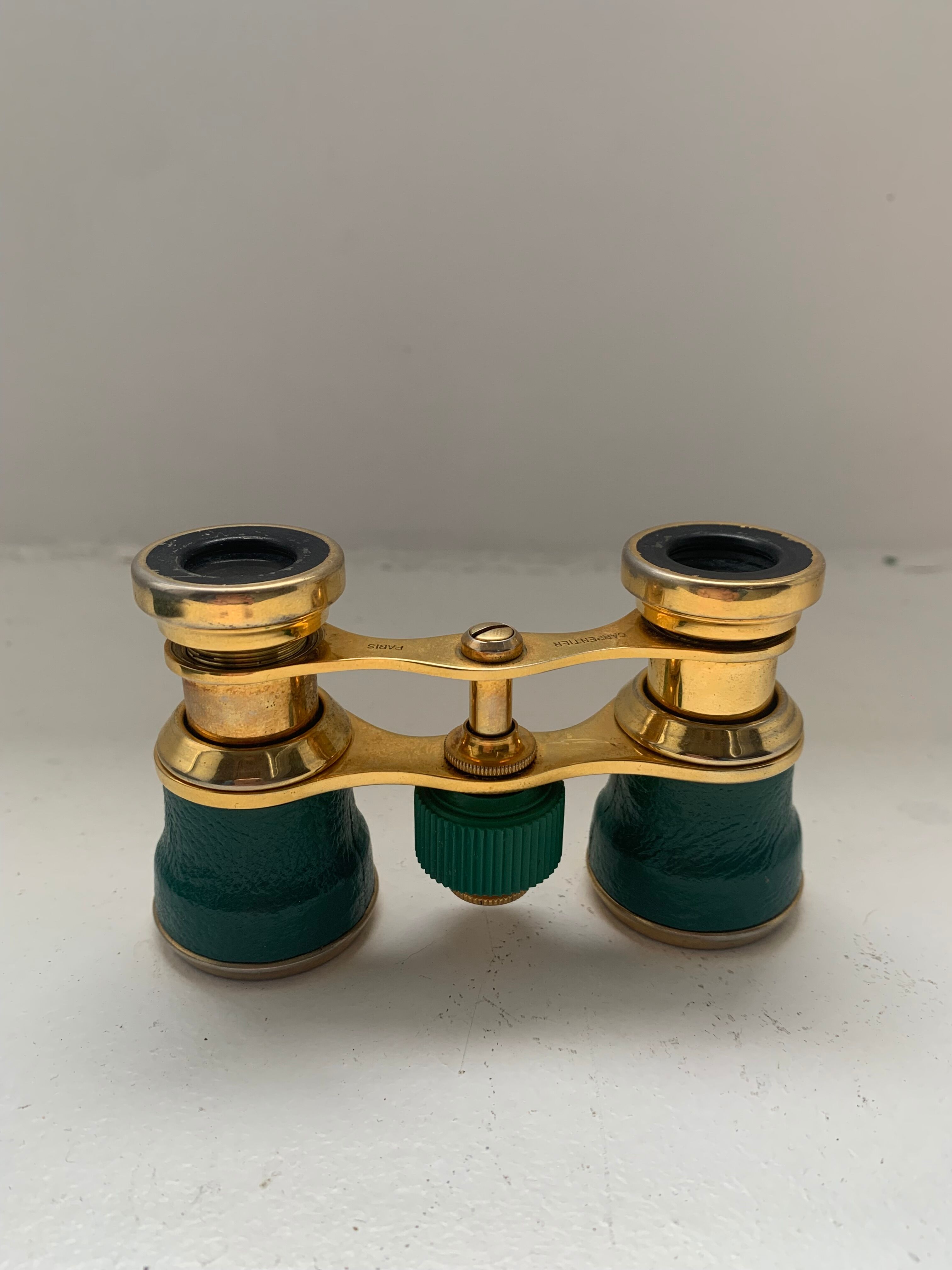 Leather and brass theater binoculars from carpentier