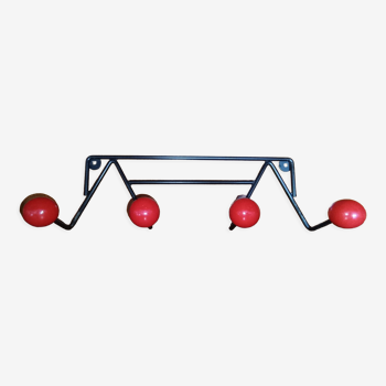 Wall-mounted coat rack 4 balls