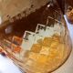 Carafe + 5 glasses, amber glass