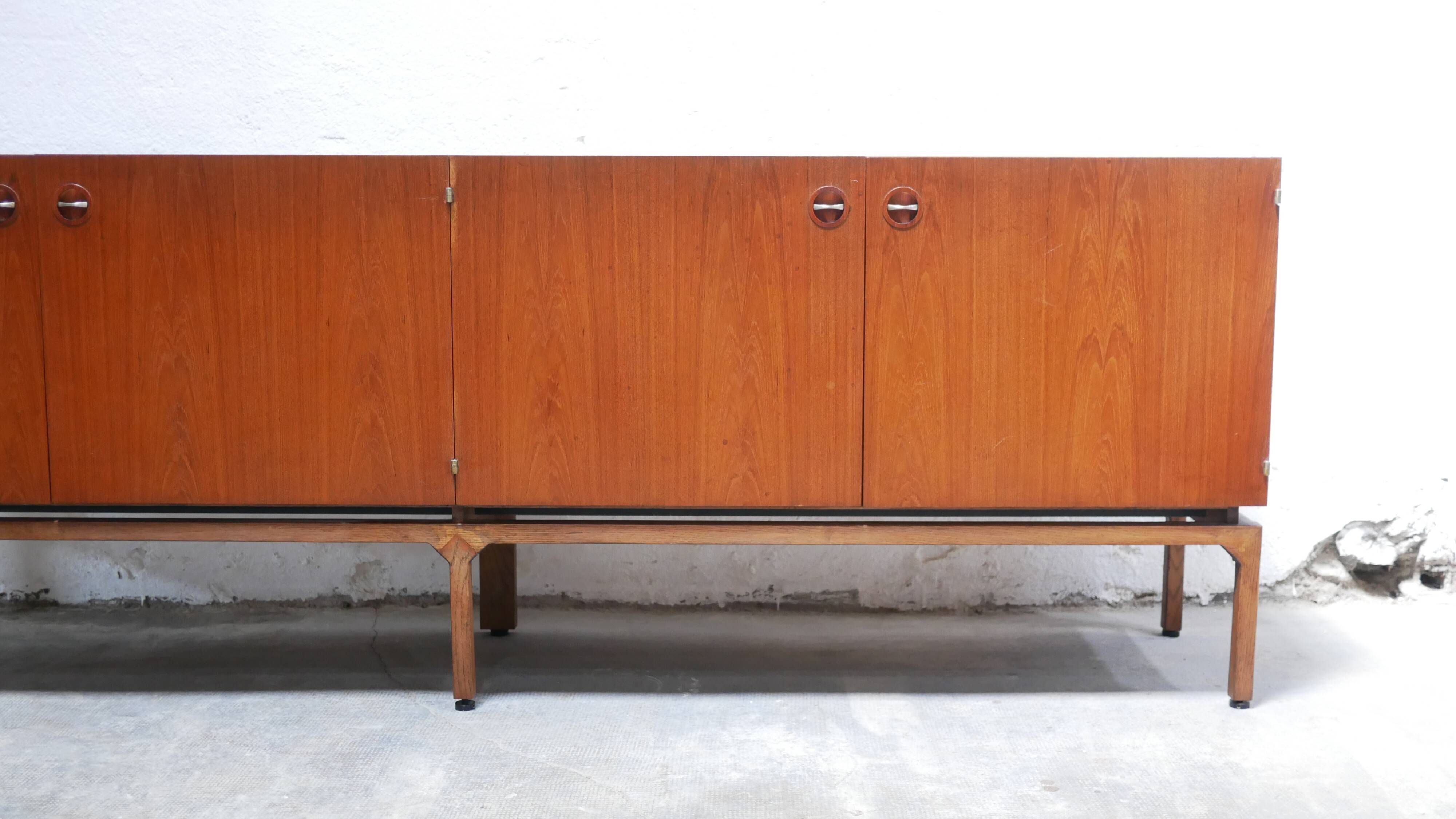 Teak enfilade by Gérard Guermonprez for Magnani editions