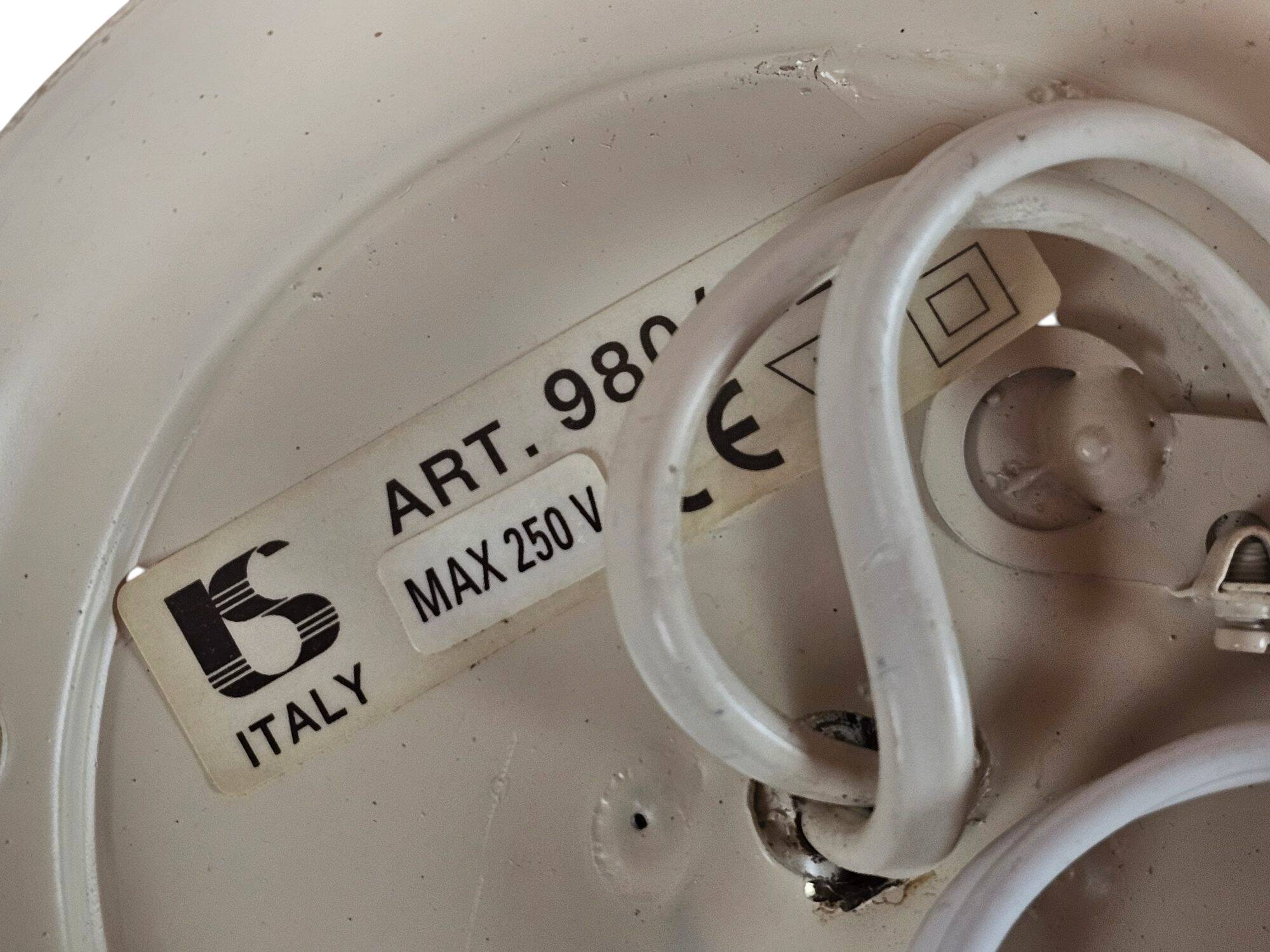 LS Italy  - vintage wall lamps (2)  - metal - gold - 70's