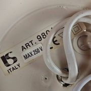 LS Italy  - vintage wall lamps (2)  - metal - gold - 70's