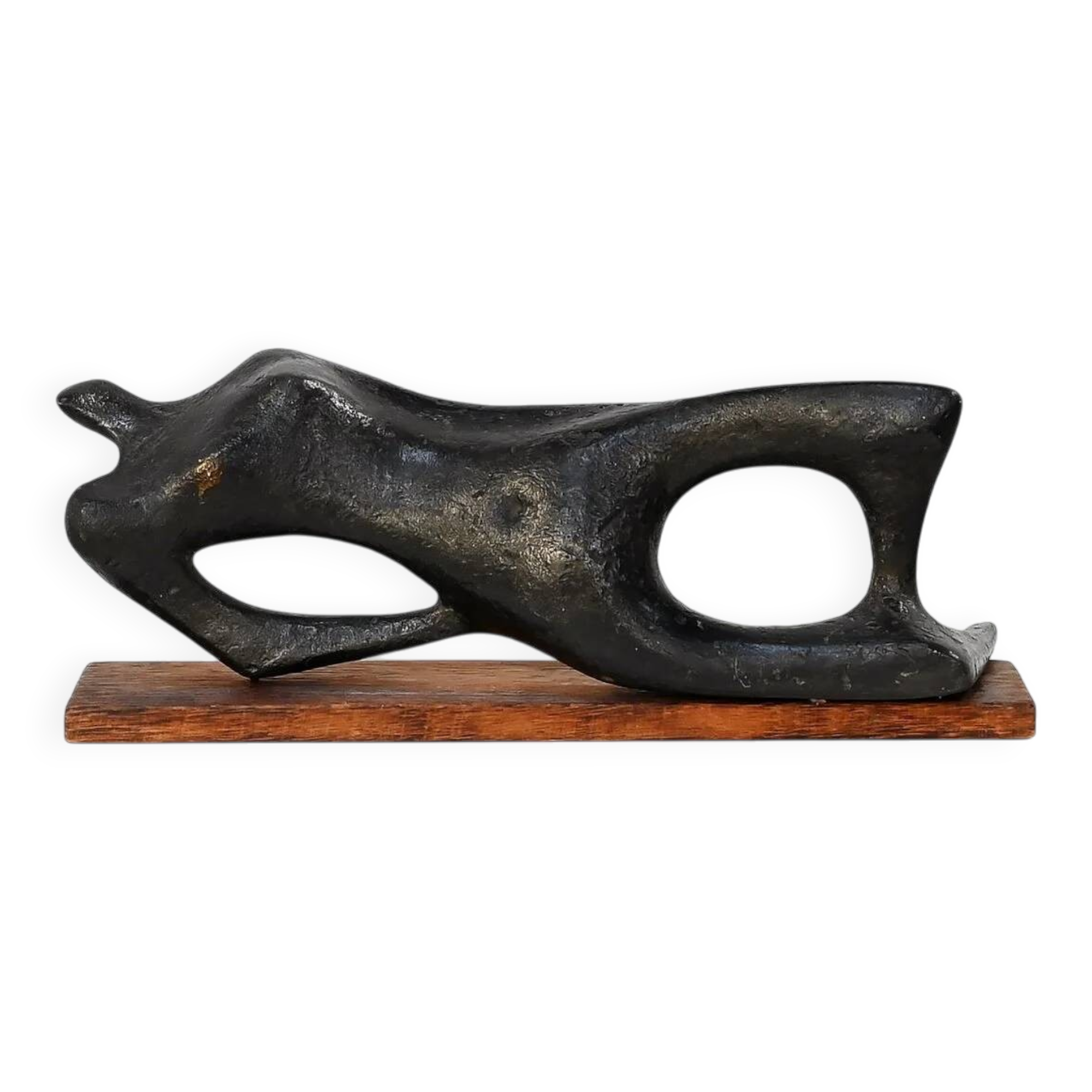 Marc de Bruyn (1924–2009) — Sculpture abstraite féminine en bronze