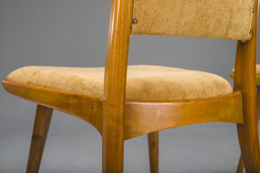 Mid-century modern dining chairs attributed to Ernst Martin Dettinger for Lucas Schnaidt, 1950s, set of 4