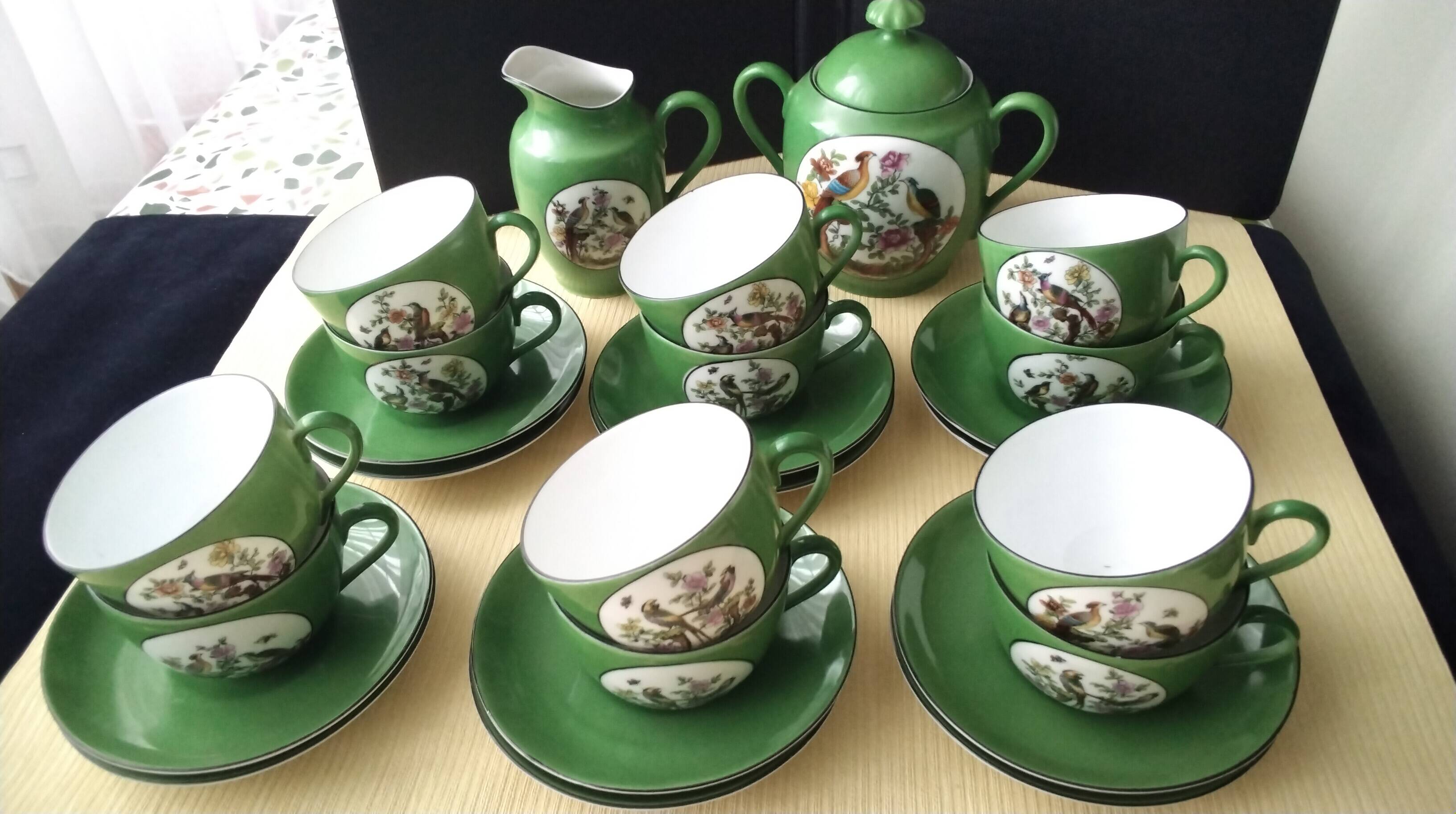 Coffee service porcelain from Czechoslovakia Victoria China