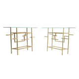 Brass console by Henri Fernandez