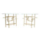 Brass console by Henri Fernandez