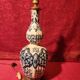 Antique ceramic lamp with brass or bronze base from the attic