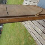 Antique gilded wood wall mirror