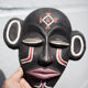 African ceramic mask Chokwe mwana pwo, pottery, wall decoration, signed mask, collection, 50's