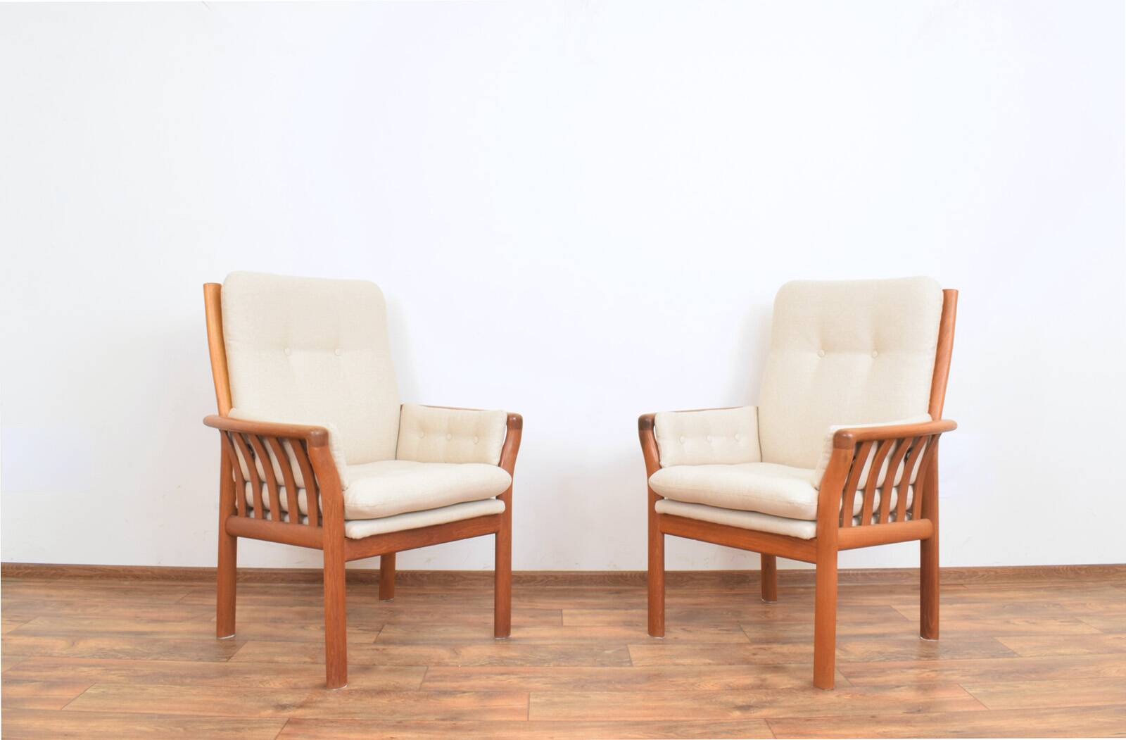 Mid-Century Danish Teak Armchairs, 1970s, Set of 2