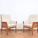 Mid-Century Danish Teak Armchairs, 1970s, Set of 2