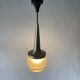 Heavy frosted glass pendant lamp by Staff, 1960s, Germany