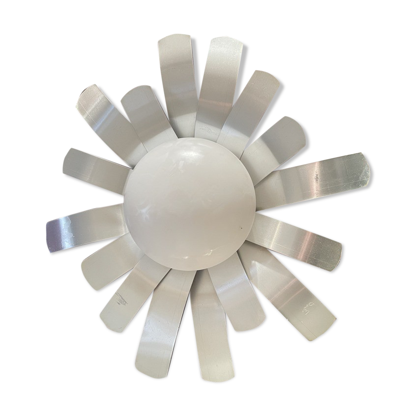 Oxar brushed metal vintage flower wall lamp