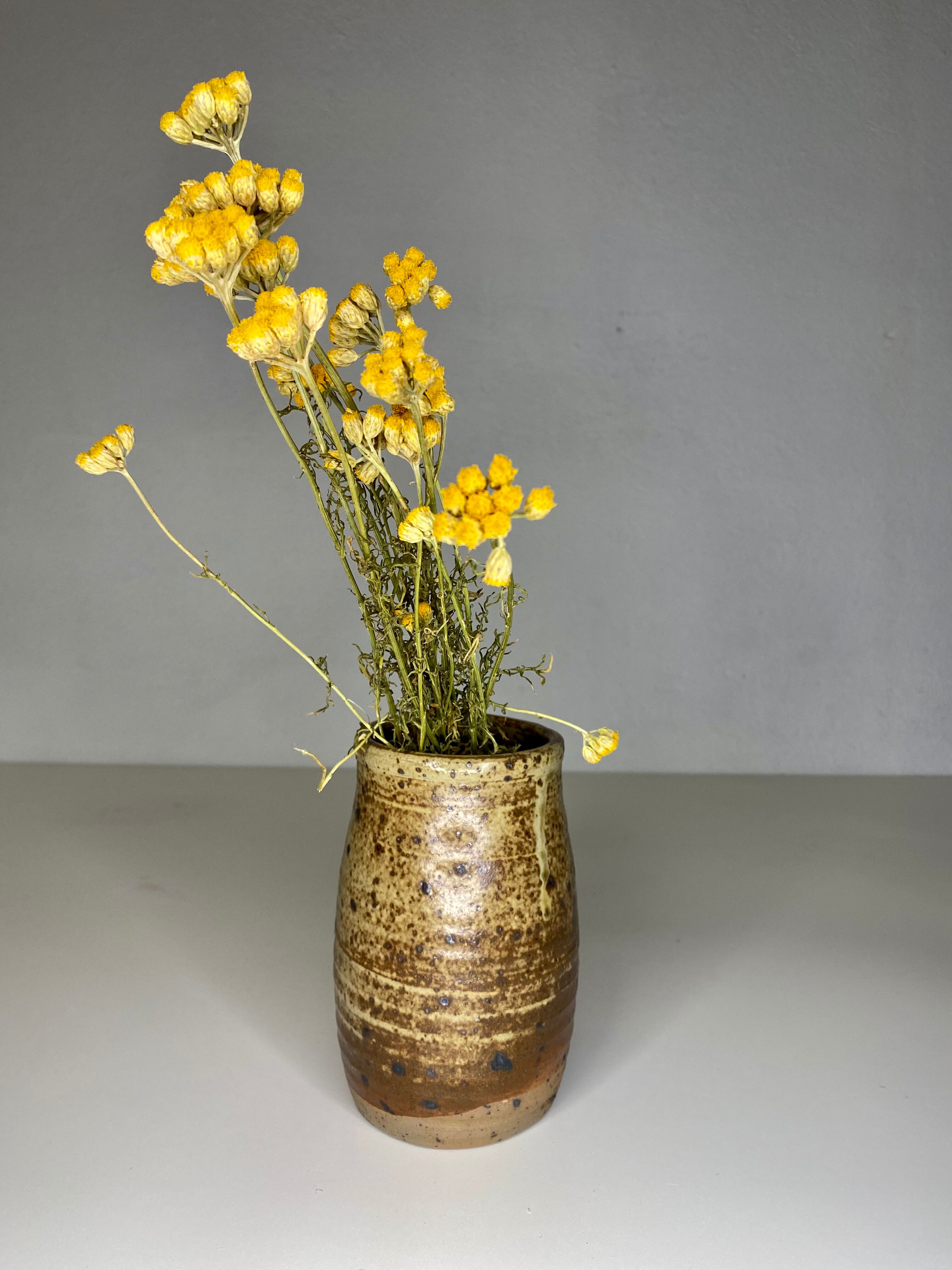 Small speckled sandstone pot