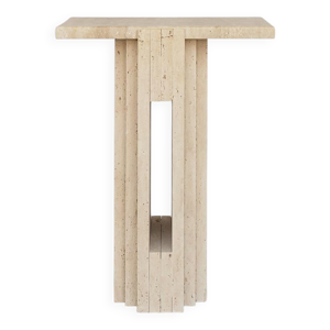 Table d'appoint en travertin