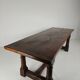 Solid English oak dining table – 20th century with beautiful grain & patina