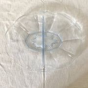 Plat serviteur en verre années 50