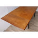 Vintage extendable dining table in wood and metal base, 1950