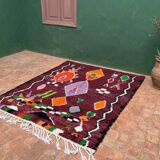 Burgundy Moroccan Berber rug 200cm x 300cm