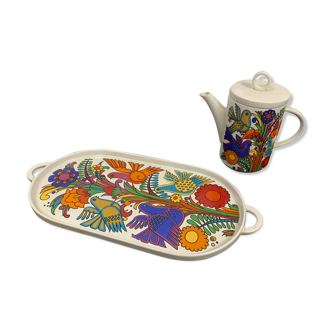 Plat and teapot Villeroy and Boch
