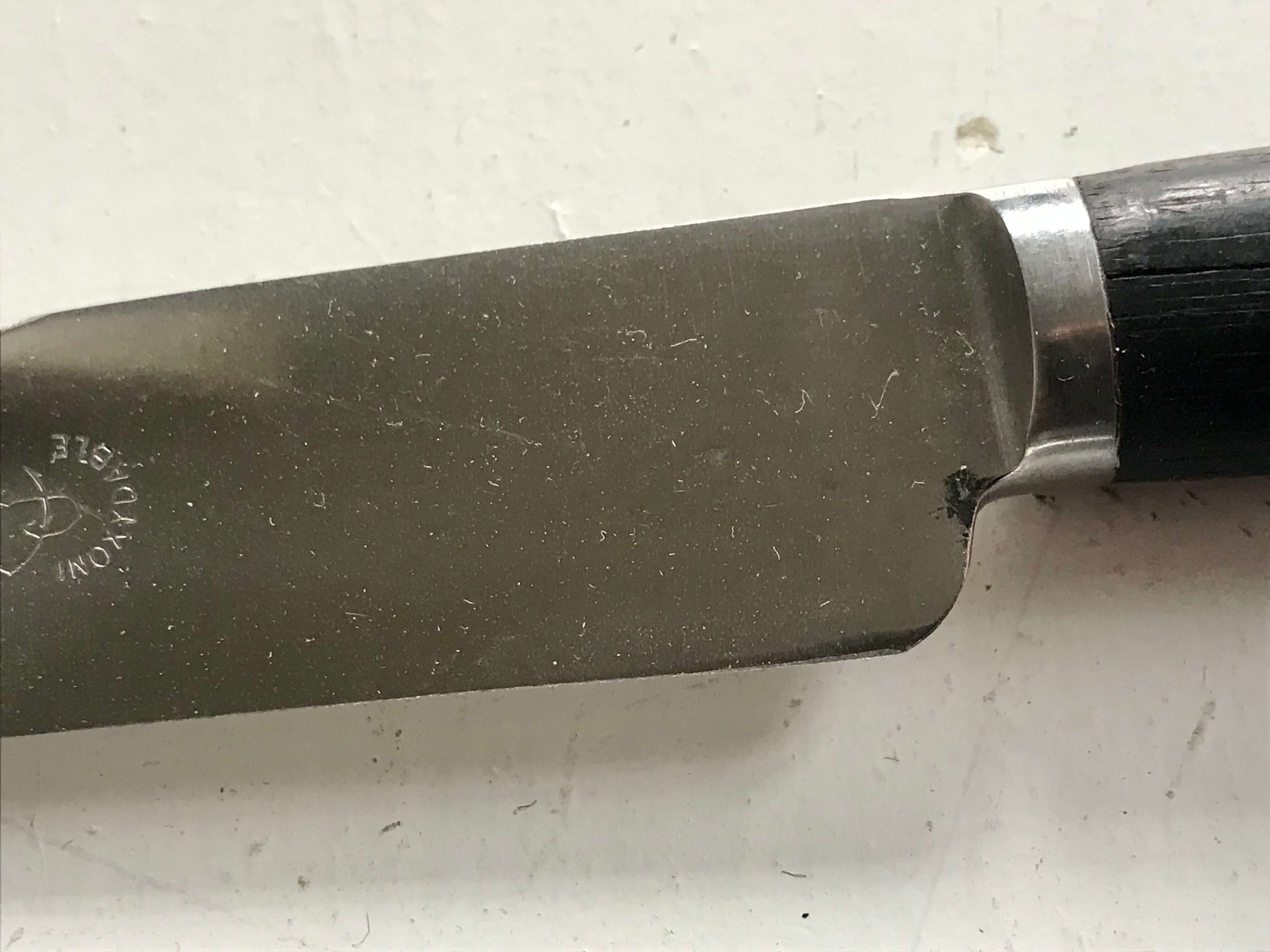 12 ebene handle knives