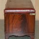 Crocodile leather and hardwood luggage rack in Mid-Century Modern style