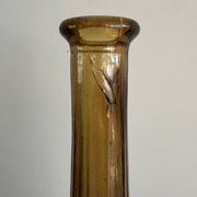 Vintage Empoli Glass Decanter with Stopper, Italy, 1960s