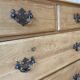 Old 4-drawer chest of drawers in solid pine
