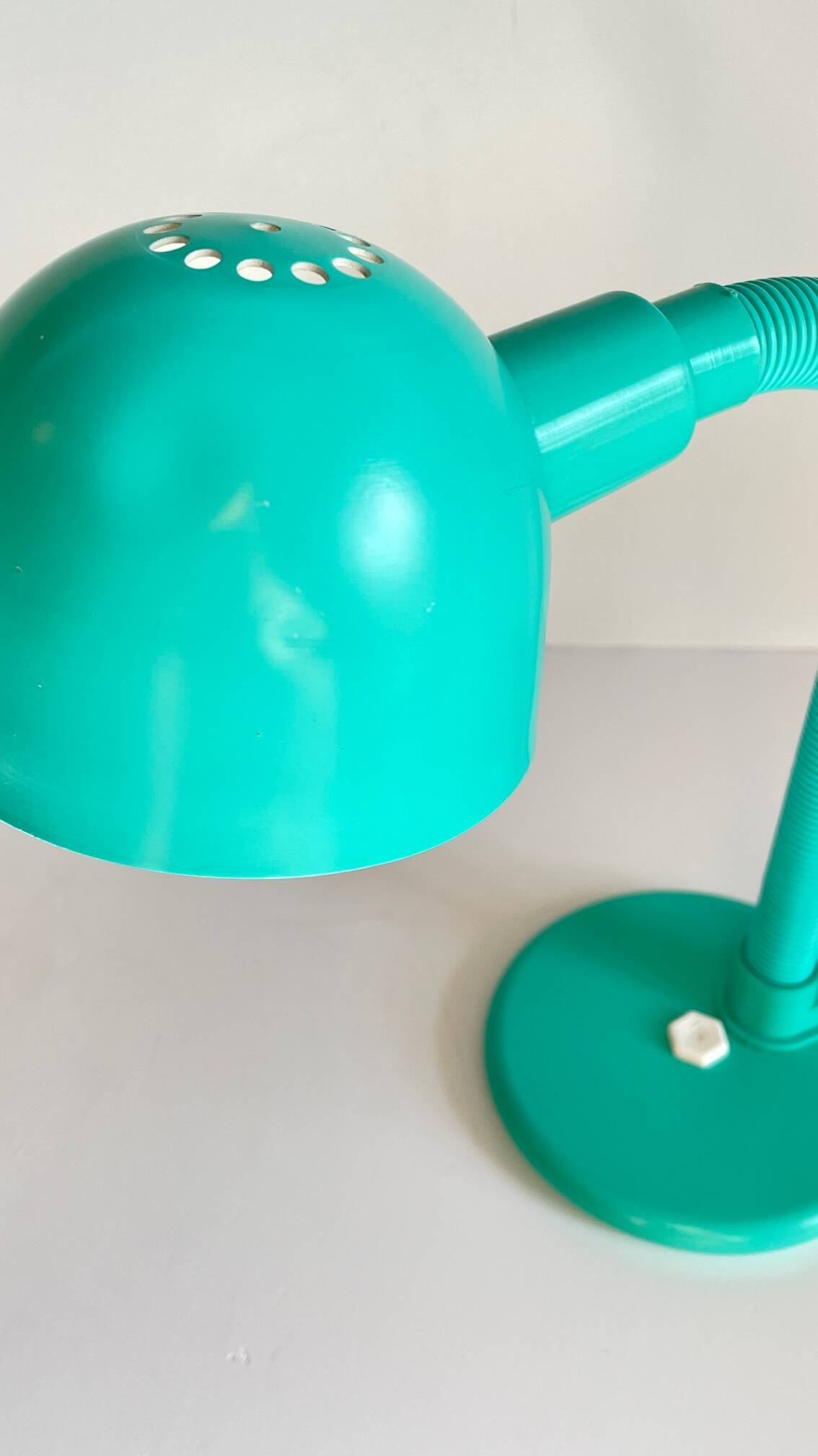 80s steel lamp by Aluminor France