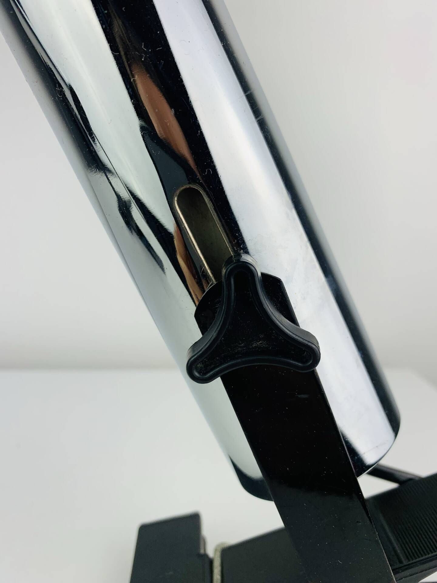 Pair of chrome clip-on spotlights, 1970s